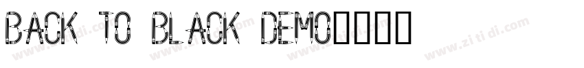 Back to Black Demo字体转换